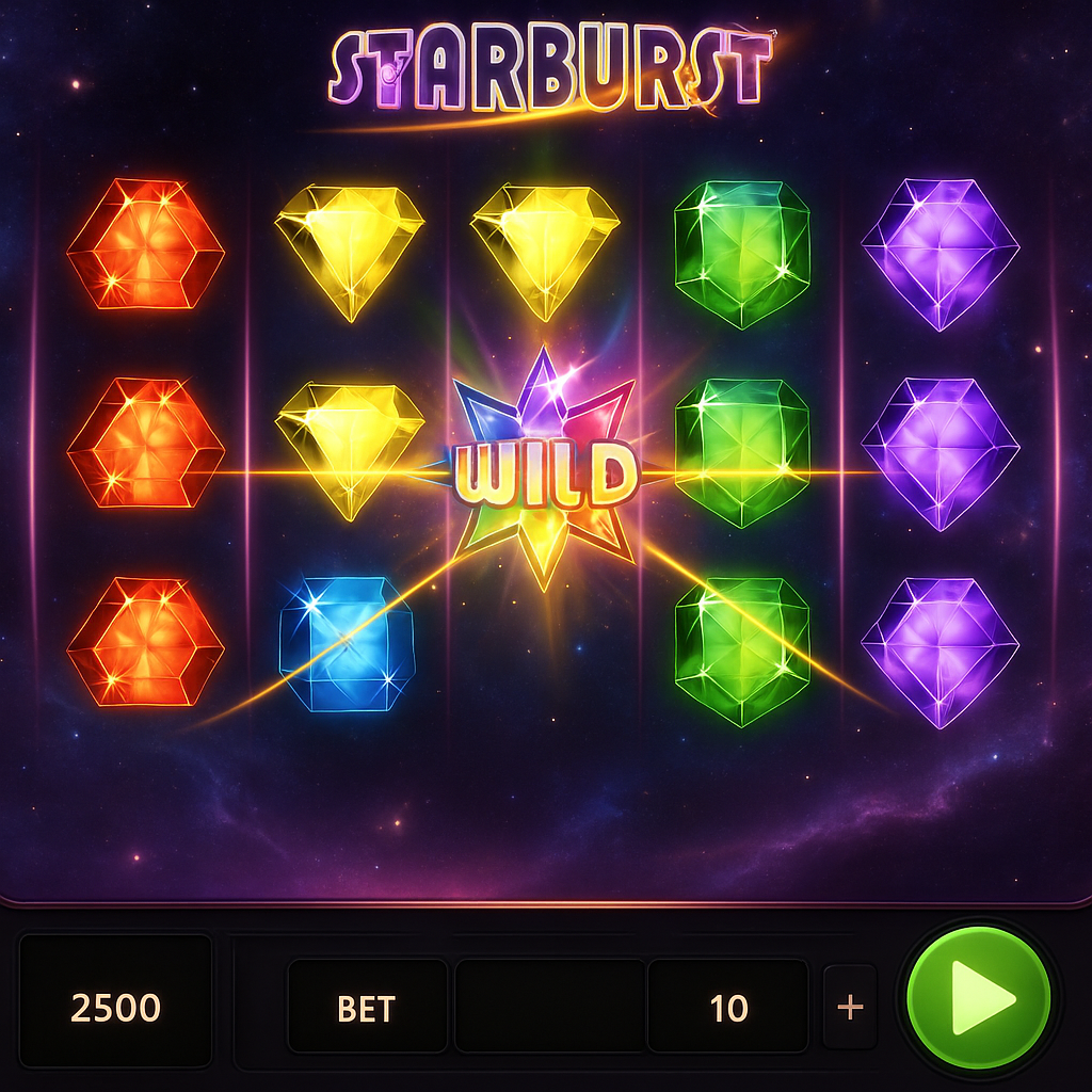 Magius - Starburst Slot - Free Spins et Re-spins Wild